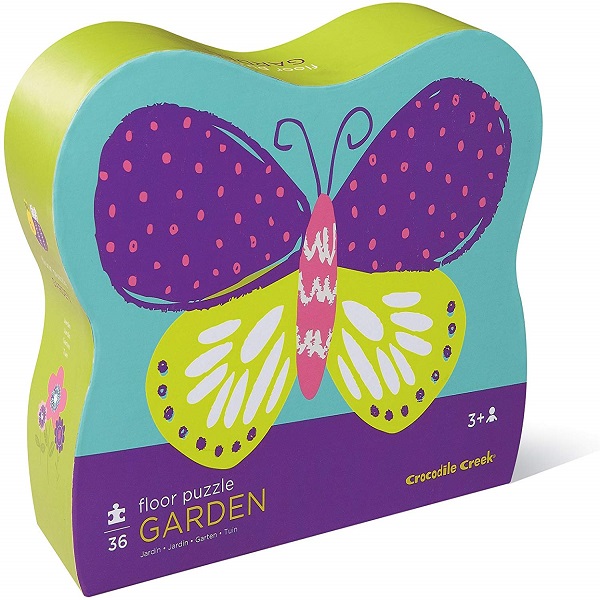 Crocodile Creek Shaped Box Floor Puzzle Garden BioLifestyle