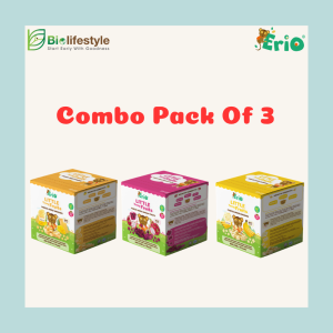(Combo Pack Of 3) Erio Little Teeny Fruits Freeze-Dried 30g (4 Sachets x 7.5g)
