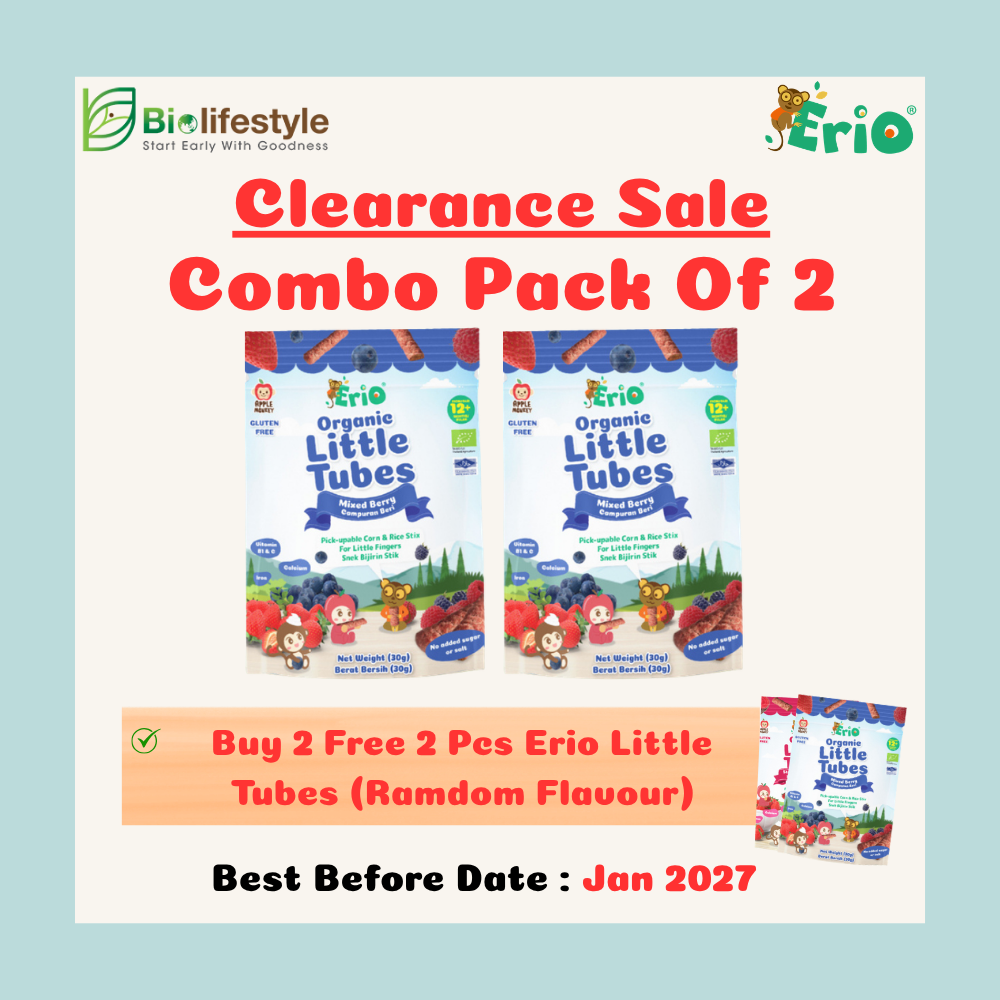 *Clearance Sales* (Combo Of 2) Erio Organic Little Tubes (30g x 2) - Free 2 Pcs Little Tubes - Image 3