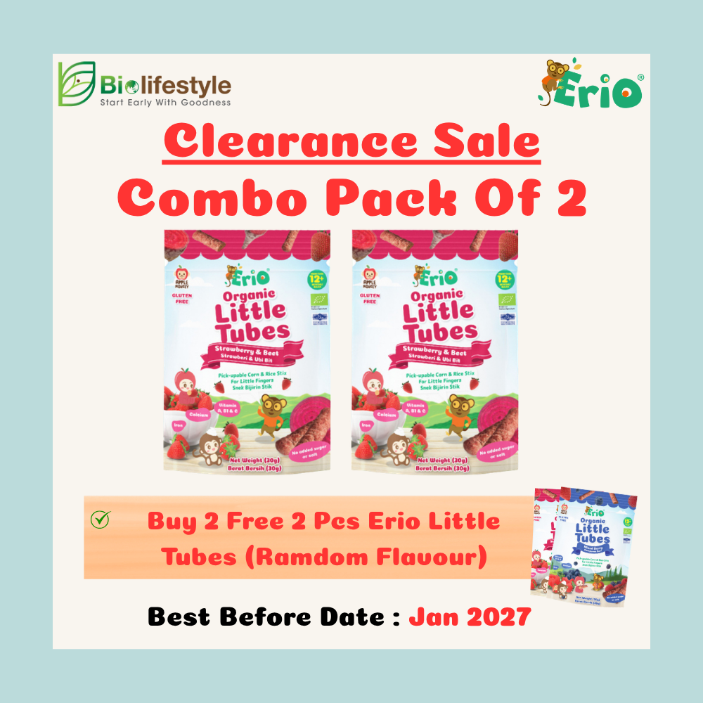 *Clearance Sales* (Combo Of 2) Erio Organic Little Tubes (30g x 2) - Free 2 Pcs Little Tubes - Image 4