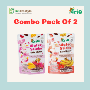 (Combo Pack Of 2) Erio Wafer Sticks 8g X 5's (40gm x 2)