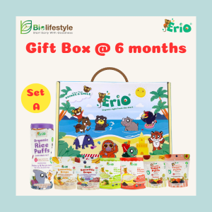 Erio Sea Baby Gift Box For 6 Months+ Baby Cereal, Rice Puffs & Smoothie Drops