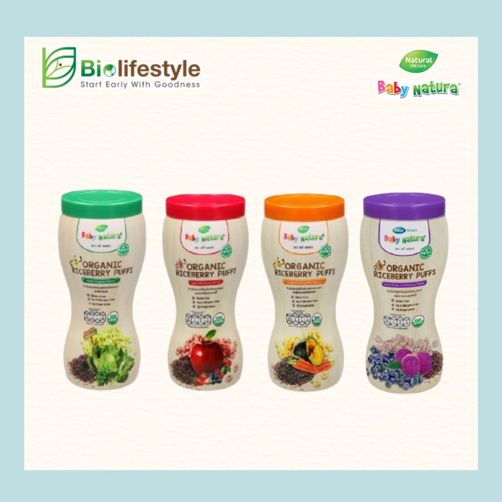 Baby Natura Organic Riceberry Puffs (40g)