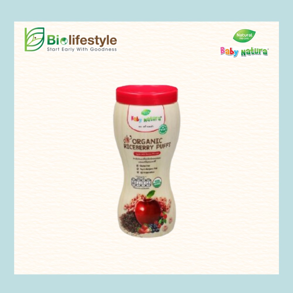 Baby Natura Organic Riceberry Puffs (40g) - Image 4
