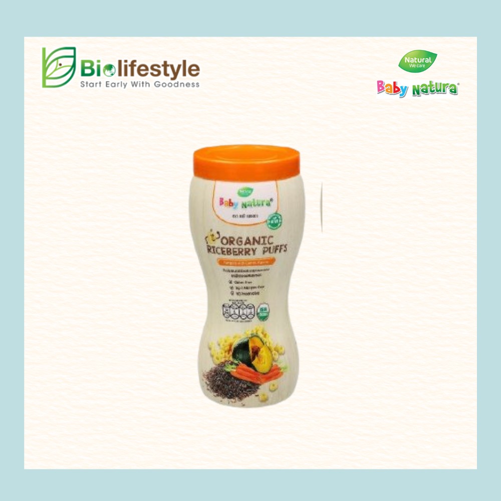 Baby Natura Organic Riceberry Puffs (40g) - Image 3