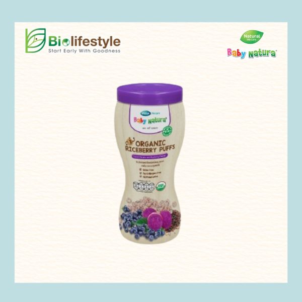 Baby Natura Organic Riceberry Puffs (40g) - Image 2