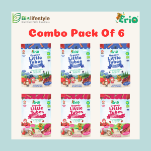 (Combo Of 6) Erio Organic Little Tubes (30g x 6pcs)