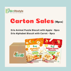 (Carton Sale) Erio Biscuits (100g x 18pcs)