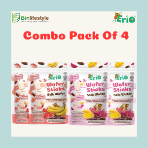(Combo Pack Of 4) Erio Wafer Sticks 8g X 5's (40gm x 4)