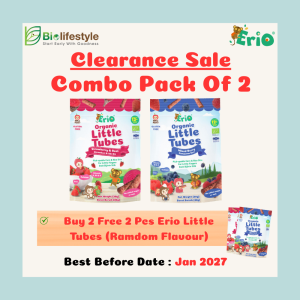 *Clearance Sales* (Combo Of 2) Erio Organic Little Tubes (30g x 2) - Free 2 Pcs Little Tubes