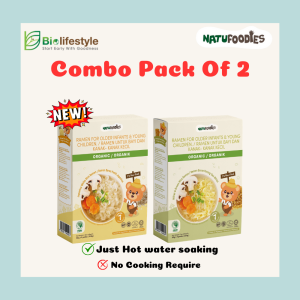 (Combo Pack Of 2) Natufoodies Organic Rice Ramen 50g x 4 Packs (200g)
